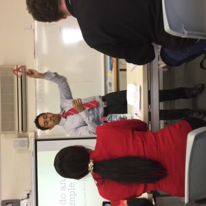 Dr Harry Kanasa demonstrating a whirly bird
